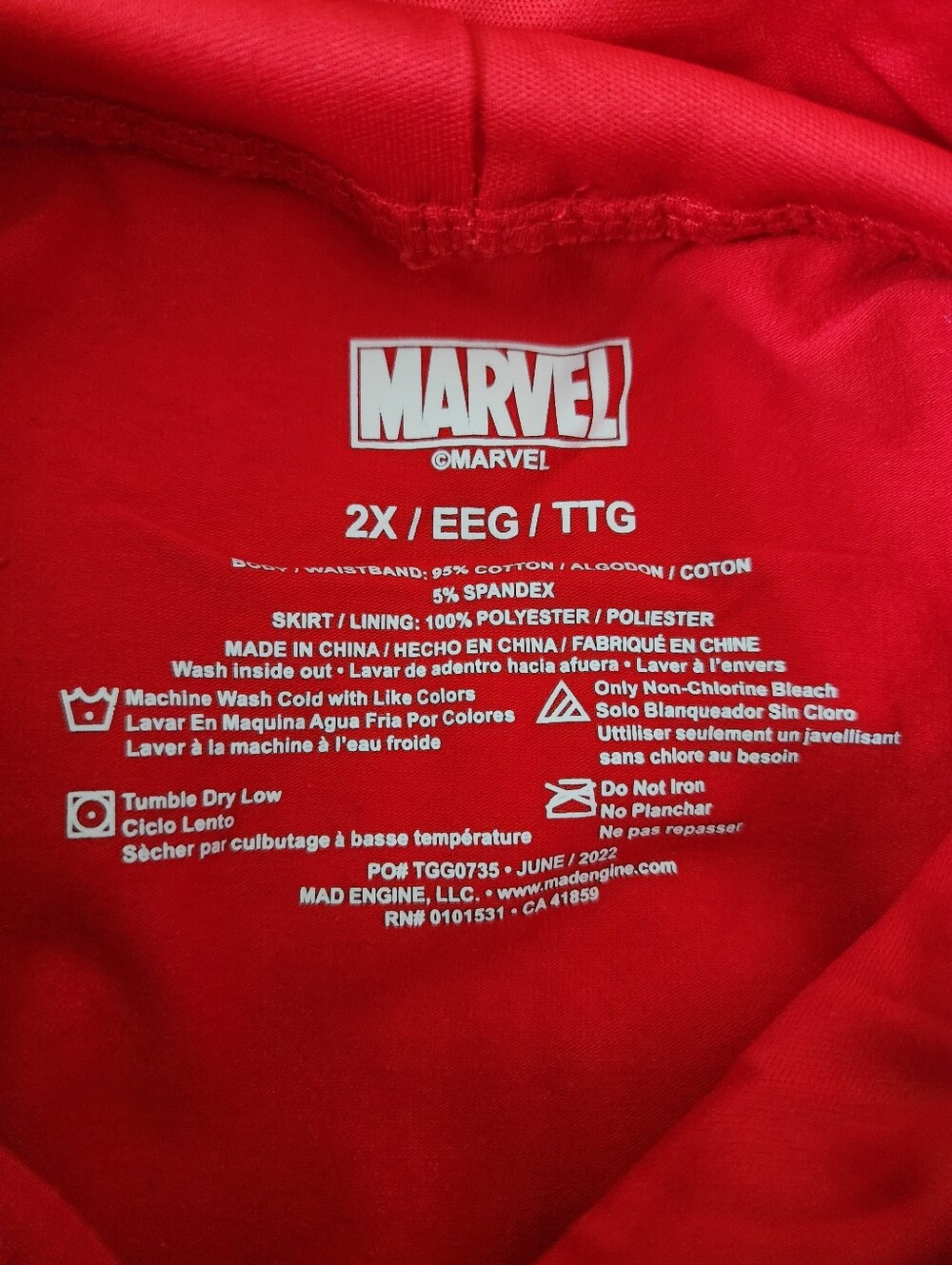 Girls Spiderman Dress XXL Costume Marvel NEW - Picture 6 of 10